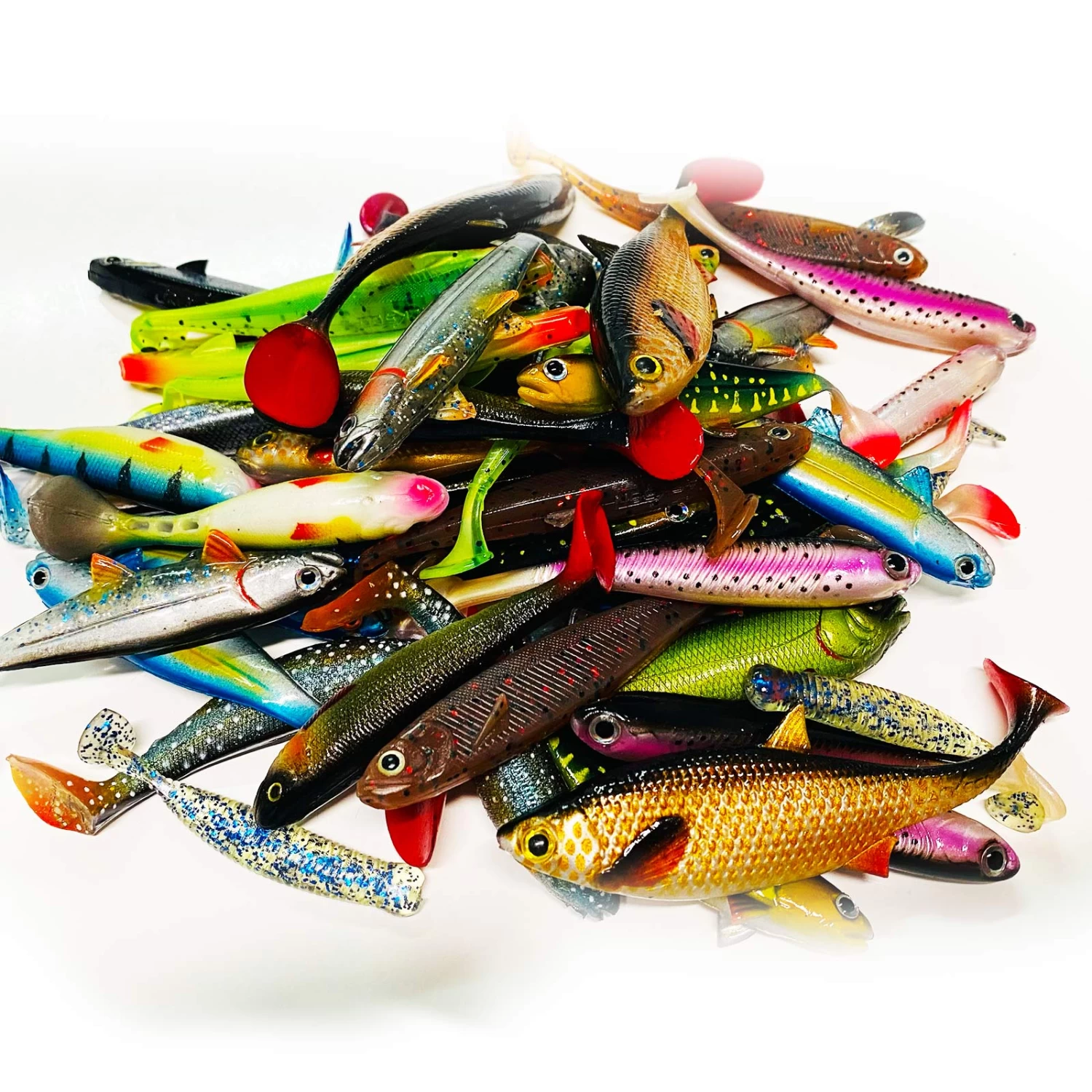 Jackson Big Pack Profi Barsch Angelset 6 Bis 10cm – Gummifisch Set – 61 Stück – Bild 2