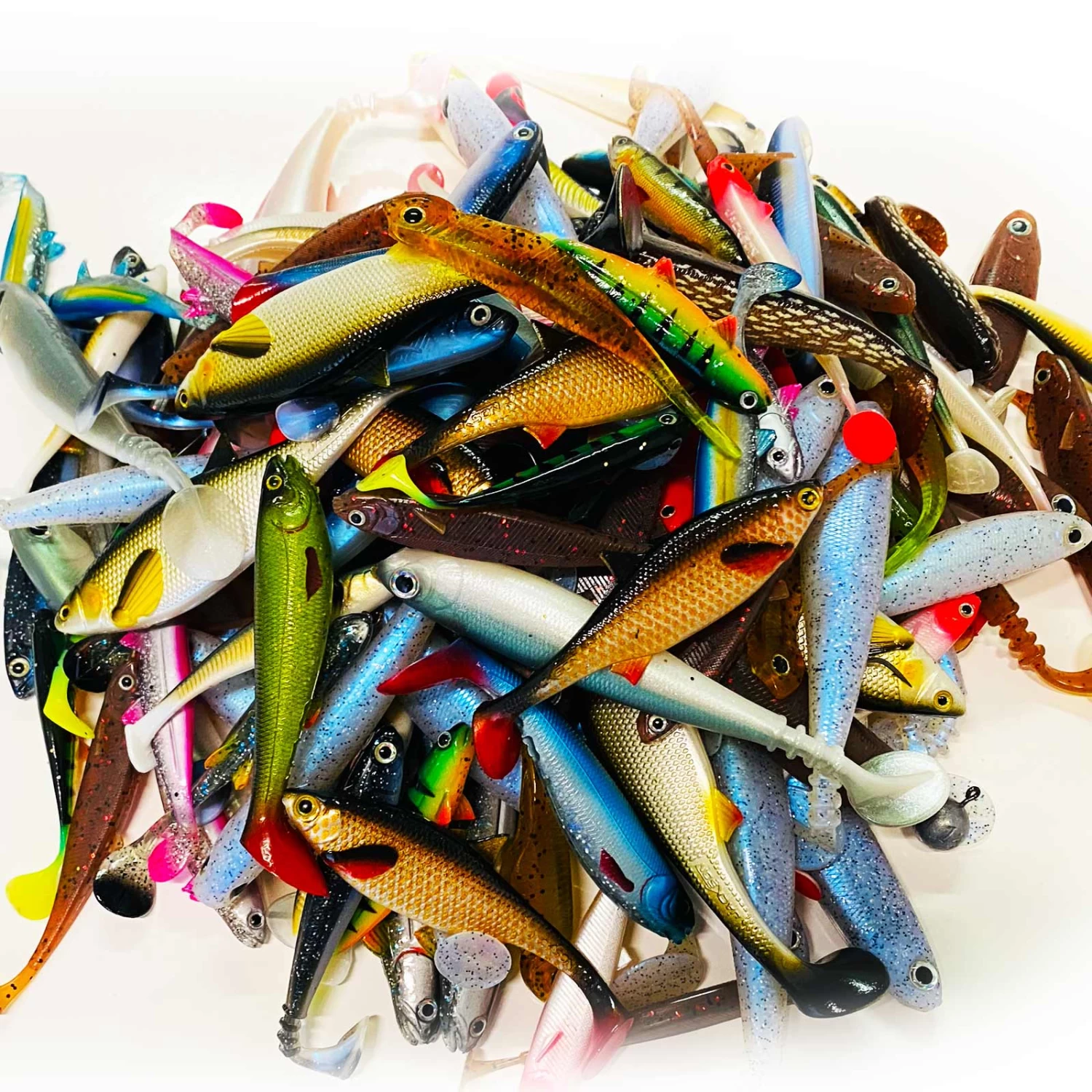 Jackson Big Pack Profi Zander Köder Angelset 8 Bis 14cm – Gummifisch Set – 150 Stück – Bild 2