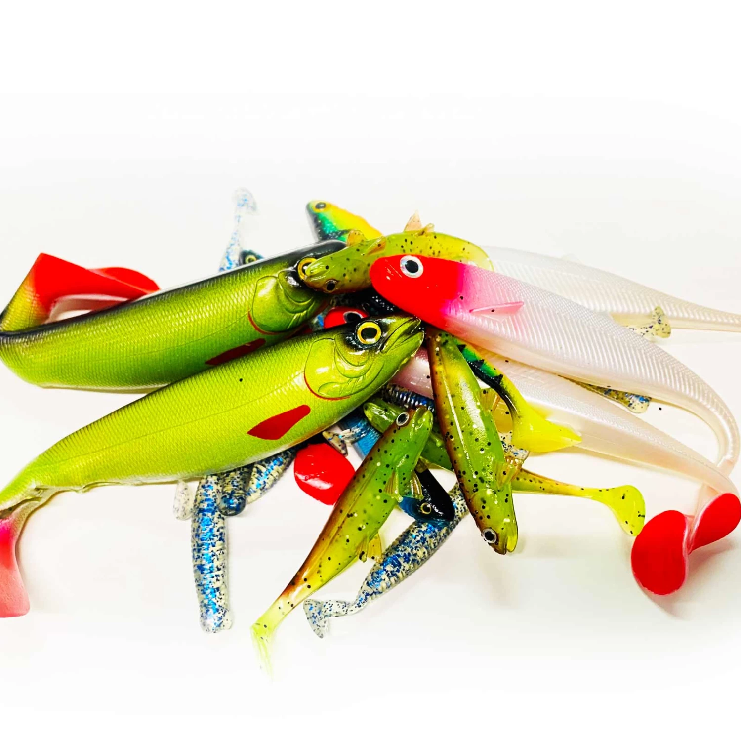 Jackson XL Profi Angelset 6 Bis 15cm – Gummifisch Set Für Forelle Bis Hecht – 23 Stück – Bild 2