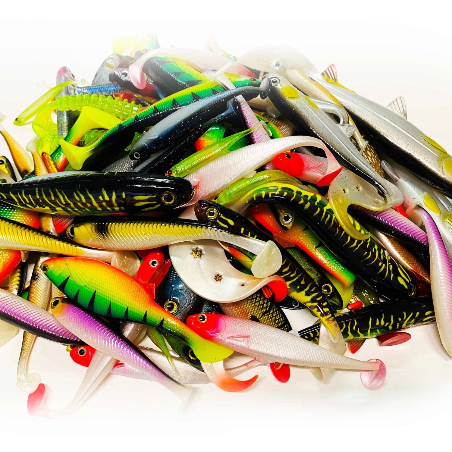 Jackson Big Pack Profi Angelset 5 Bis 20cm – Gummifisch Set Für Forelle Bis Hecht – 110 Stück – Bild 2