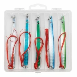 Kinetic Belone Flash Silky Hornhecht-Blinker Angelset - 5 Hornhecht 24g Mit Box