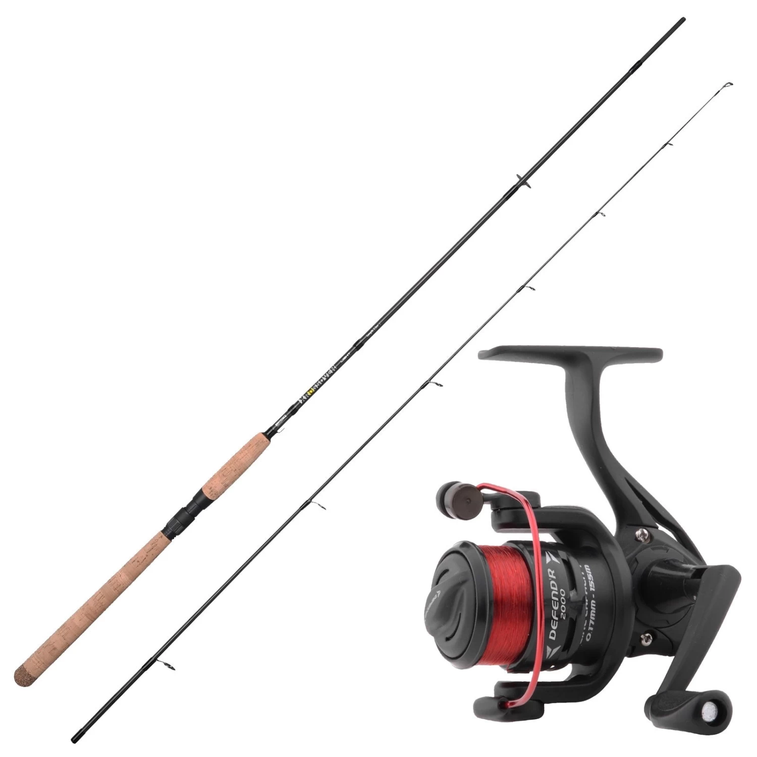 Spro Rute 2,70m 15-45g & Rolle & Schnur Allround Raubfisch Angelset