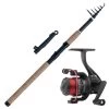 WFT Rute 3,00m 50-150g & Spro Rolle & Schnur Allround Raubfisch Angelset